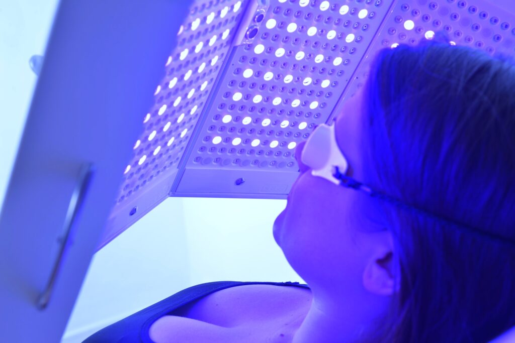 Photobiomodulation par LED, traitement de l'inflammation de la peau